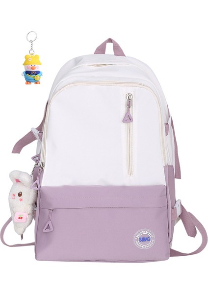 Okul Çantası Kız Lise Öğrencisi Basit Sırt Çantası Ortaokul Öğrencisi Büyük Kapasiteli Sırt Çantası (Yurt Dışından)