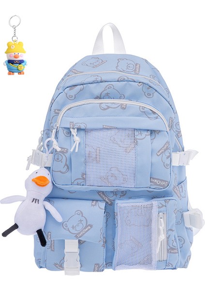 Sırt Çantası Kız Öğrenci Sırt Çantası Büyük Kapasiteli Okul Çantası Moda (Yurt Dışından)