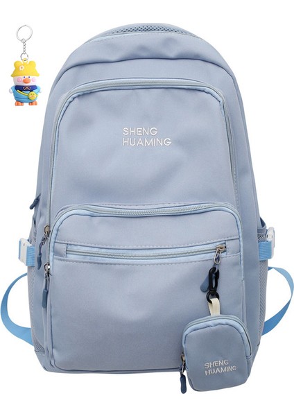 Üniversite Öğrencisi Okul Çantası Kadın Unisex Büyük Kapasiteli Sırt Çantası Lise Ortaokul Öğrencisi Bilgisayar (Yurt Dışından)