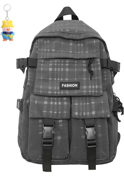 Erkek Büyük Kapasiteli Sırt Çantası Lise Öğrencisi Seyahat Okul Çantası Rahat Sırt (Yurt Dışından)