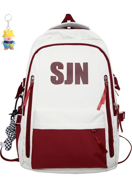 Sırt Çantası Erkek Moda Lise Öğrencisi Okul Çantası Kadın Büyük Kapasiteli Bilgisayar Sırt Çantası Gündelik Seyahat (Yurt Dışından)