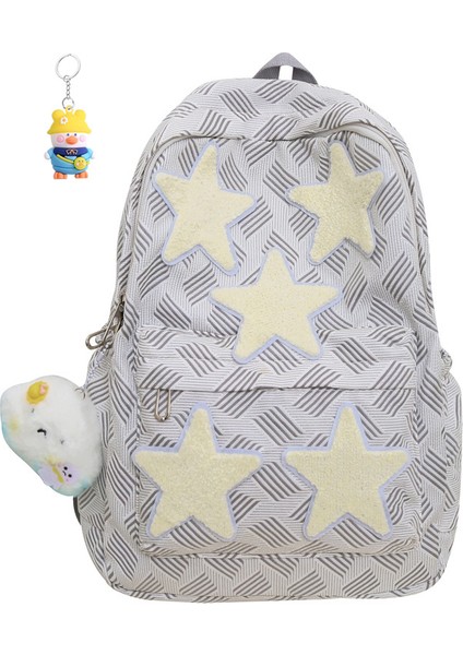 Öğrenci Okul Çantası Sırt Çantası Lise Öğrencileri Için Basit Büyük Kapasiteli Hafif Sırt (Yurt Dışından)