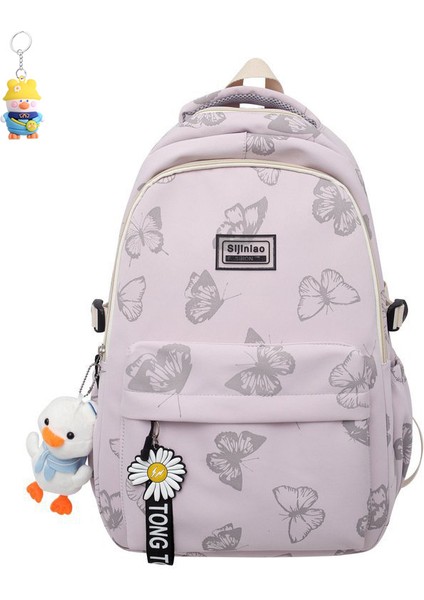 Okul Çantası Kadın Büyük Kapasiteli Sırt Çantası Ortaokul Öğrencisi Lise Üniversite Öğrencisi Kız (Yurt Dışından)