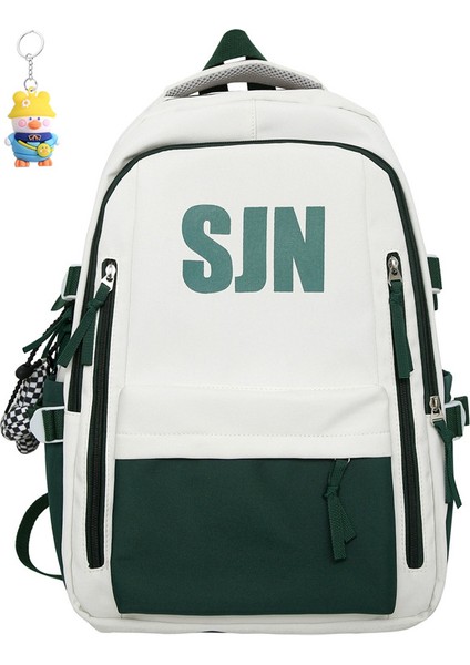 Sırt Çantası Erkek Moda Lise Öğrencisi Okul Çantası Kadın Büyük Kapasiteli Bilgisayar Sırt Çantası Gündelik Seyahat (Yurt Dışından)