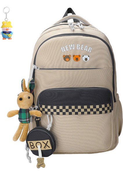 Okul Çantası Kadın Sırt Çantası Ortaokul Lise Öğrencisi Sırt Çantası Kadın Büyük Kapasiteli Öğrenci (Yurt Dışından)