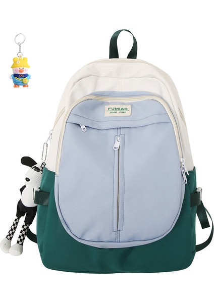 Basit Kız Sırt Çantası Lise Öğrencisi Okul Çantası Büyük Kapasiteli Açık Hava Eğlence Çantası (Yurt Dışından)