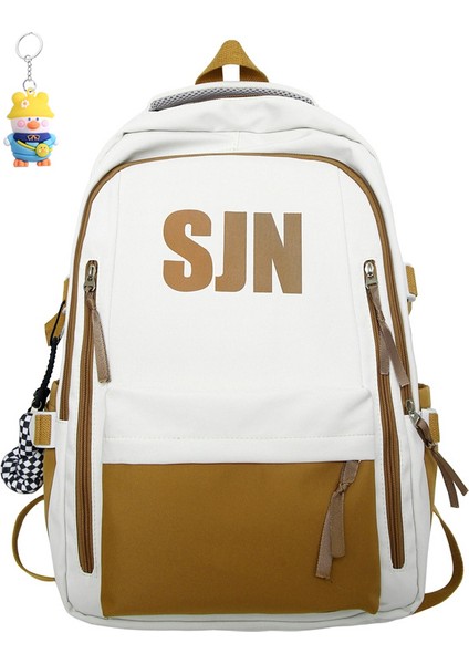 Sırt Çantası Erkek Moda Lise Öğrencisi Okul Çantası Kadın Büyük Kapasiteli Bilgisayar Sırt Çantası Gündelik Seyahat (Yurt Dışından)