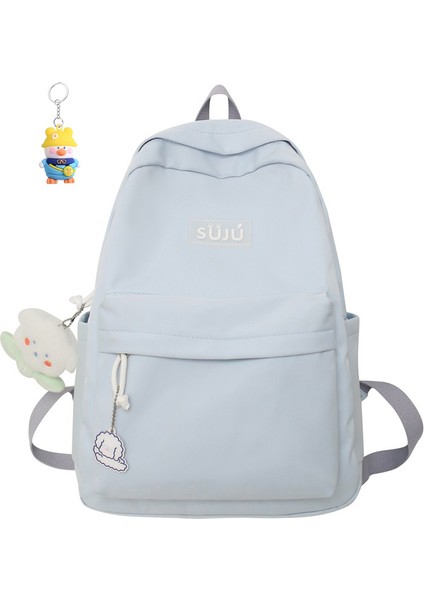 Sırt Çantası Kadın Üniversite Öğrencisi Okul Çantası Öğrenci Basit Moda Büyük Kapasiteli (Yurt Dışından)