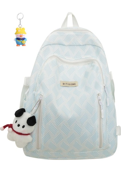 Basit Sırt Çantası Kadın Okul Çantası Rahat Büyük Kapasiteli Sırt Çantası (Yurt Dışından)