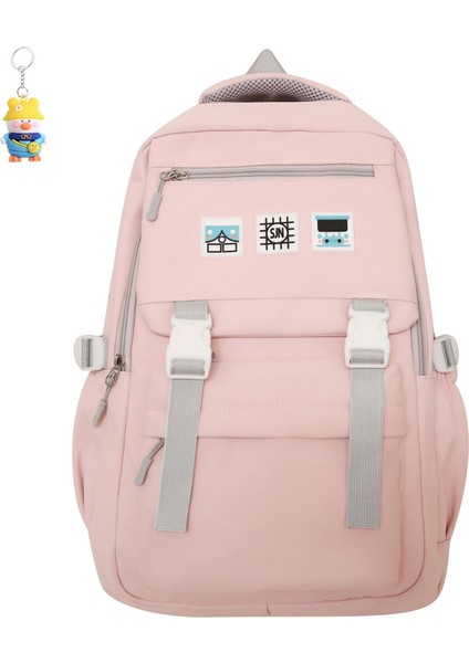 Moda Büyük Kapasiteli Sırt Çantası Erkek Lise Seyahat Sırt Çantası Üniversite Öğrencileri Çok Yönlü Okul Çantası (Yurt Dışından)