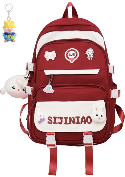 Okul Çantası Kız Ortaokul Öğrencisi Büyük Kapasiteli Lise Öğrencisi Sırt Çantası Üniversite (Yurt Dışından)