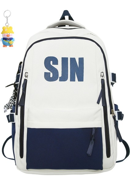 Sırt Çantası Erkek Moda Lise Öğrencisi Okul Çantası Kadın Büyük Kapasiteli Bilgisayar Sırt Çantası Gündelik Seyahat (Yurt Dışından)