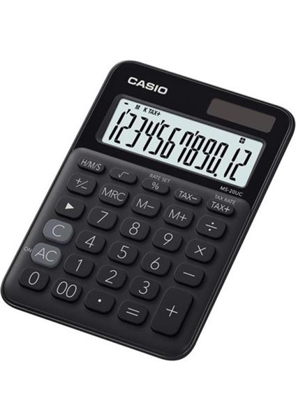 Casio MS-20UC-BK 12 Hane Siyah Masa Üstü Hesap Makinesi