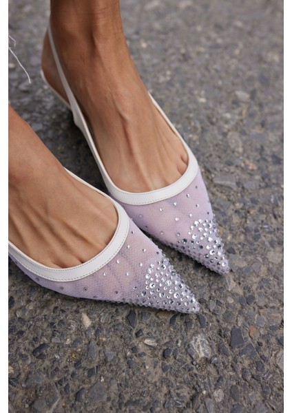 Poya Kadın Sıyah Tul Tas Mını Topuklu Ayakkabı modelleri