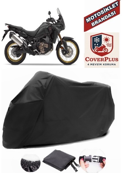 Honda CRF1000L Africa Twin Siyah Motorsiket Brandası Motor Örtüsü Çadır Su Geçirmez Motosiklet Kılıfı Motor Brandası