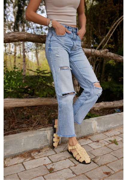 Romus Kadın Siyah El Orgu Hasır Sandalet