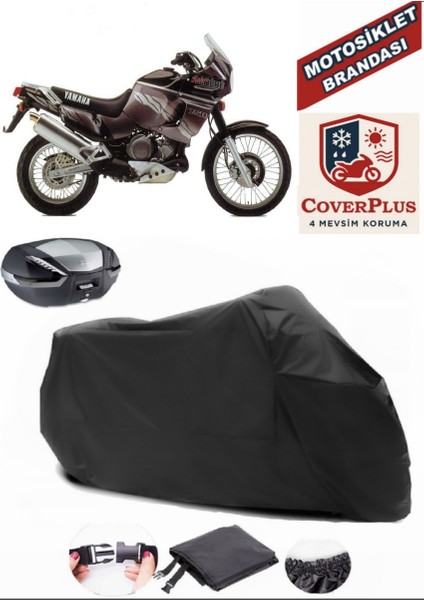 Yamaha Xtz 750 Super Tenere Siyah Arka Çanta Uyumlu Motorsiket Brandası Motor Örtüsü Çadır Su Geçirmez Motosiklet Kılıfı Motor Brandası