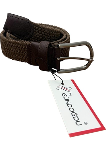 Kahverengi Elastik Lastikli Örgü Kemer fiyatları