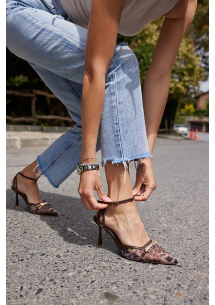 Dennıs Kadın Bordo Leoapar Tul Detay Topuklu Ayakkabı indirimleri