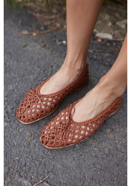 Sıngle Kadın Bej Orgu Ithal Babet