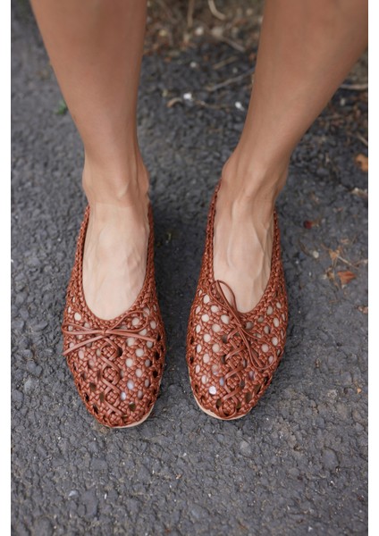 Sıngle Kadın Bej Orgu Ithal Babet