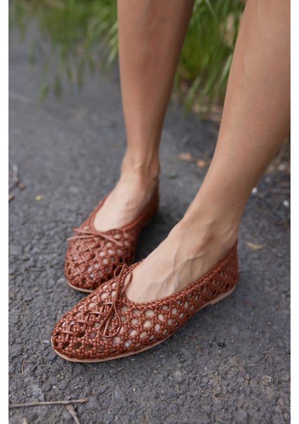 Sıngle Kadın Bej Orgu Ithal Babet