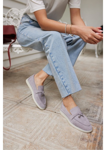 Casado Kadın Bej Gercek Suet Loafer Ayakkabi fırsatları