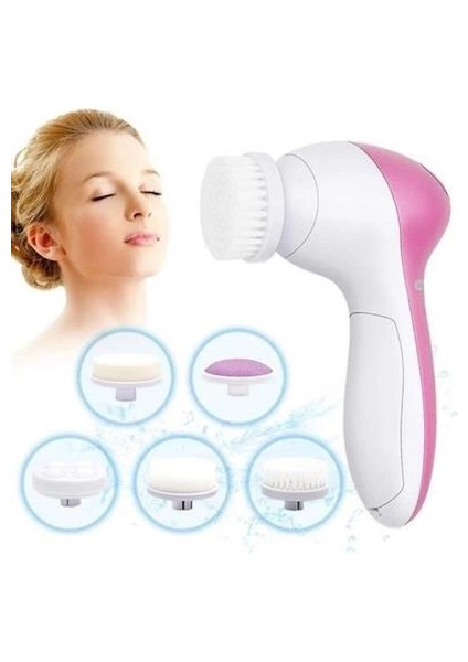 Pilli Yüz Cilt Temizleme Cihazı Siyah Nokta Peeling Fırça Seti Vücut Yüz Bakımı Masaj Aleti