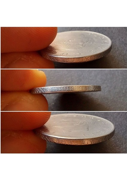 3996368F56EC43B5A5 1975 Cum-Cum 1 Lira Çt/ççt Hatalı Erör Eski Madeni Para