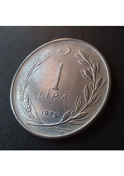 3996368F56EC43B5A5 1975 Cum-Cum 1 Lira Çt/ççt Hatalı Erör Eski Madeni Para modelleri