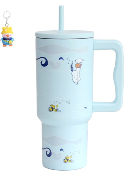 Kolu Araba Bardak Yalıtımlı Buz Bardak Araba Açık Taşınabilir Büyük Kapasiteli Pipetli Bardak (Yurt Dışından)