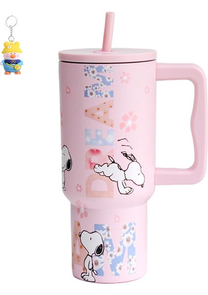 Kolu Araba Bardak Yalıtımlı Buz Bardak Araba Açık Taşınabilir Büyük Kapasiteli Pipetli Bardak (Yurt Dışından)