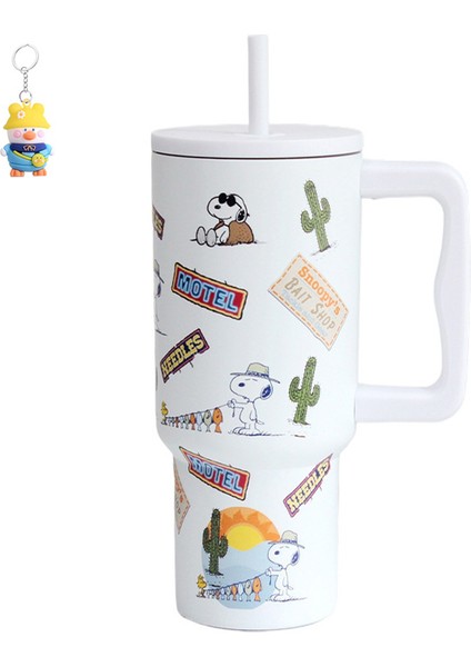 Kolu Araba Bardak Yalıtımlı Buz Bardak Araba Açık Taşınabilir Büyük Kapasiteli Pipetli Bardak (Yurt Dışından)