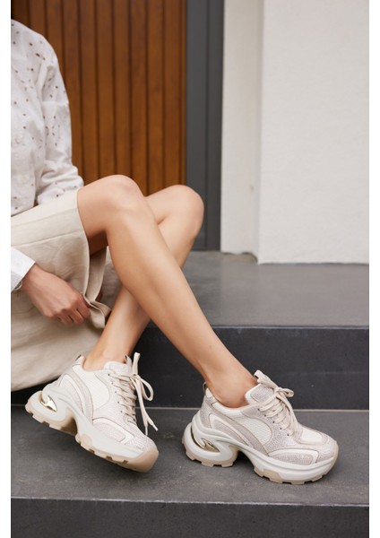 Sochı Kadın Bej Tas Detay Ithal Taban Sneaker indirimleri