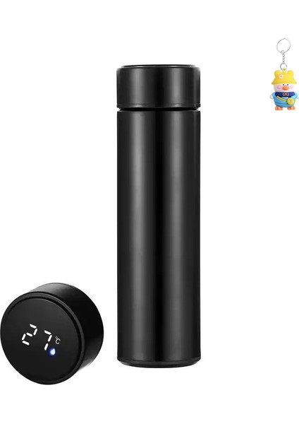 Akıllı Sıcaklık Ölçümü 304 Paslanmaz Çelik Termos Bardak Taşınabilir Su Şişesi (Yurt Dışından)
