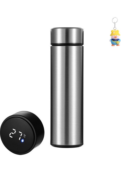 Akıllı Sıcaklık Ölçümü 304 Paslanmaz Çelik Termos Bardak Taşınabilir Su Şişesi (Yurt Dışından)