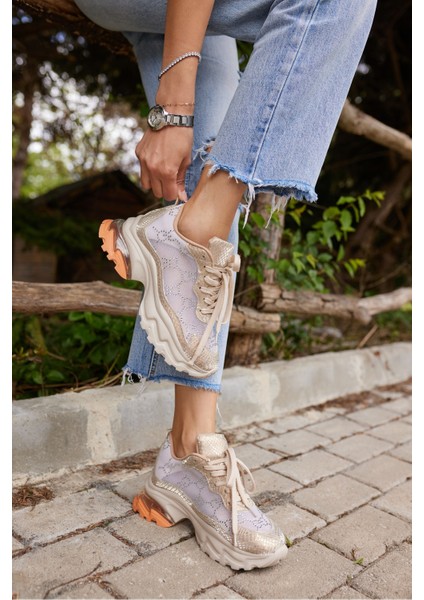 Vıva Kadın Sıyah Tul Tas Detay Ithal Taban Sneaker