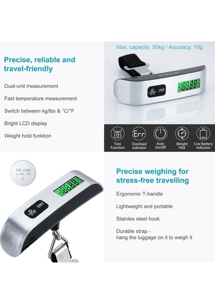 Elektronik El Bagaj - Valiz Tartısı , Bavul Kantarı