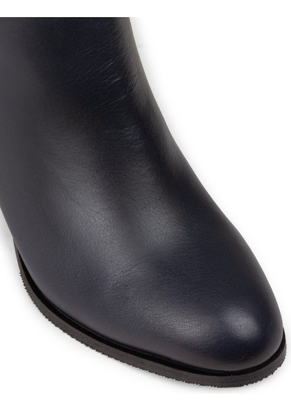 Kadın Hakiki Deri Lacivert Fermuarlı Bot - A3324ZLCVC01 fırsatları