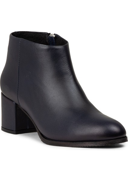 Kadın Hakiki Deri Lacivert Fermuarlı Bot - A3324ZLCVC01 indirimleri