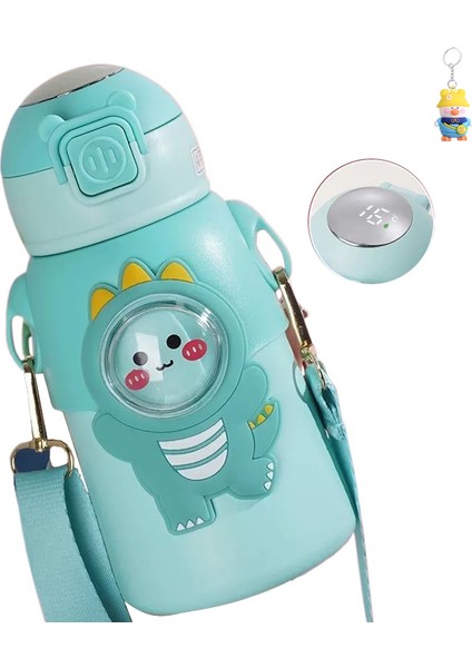 Çocuk Termos Bardağı Taşınabilir Askı Akıllı Sıcaklık Ölçümü Yalıtımlı Su Bardağı (Yurt Dışından)