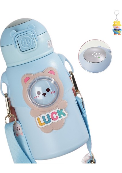 Çocuk Termos Bardağı Taşınabilir Askı Akıllı Sıcaklık Ölçümü Yalıtımlı Su Bardağı (Yurt Dışından)