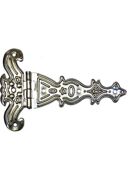 Dekoratif, Sac Tek Kuyruklu Menteşe - 69x102 mm, Büyük, Nikel, 100 Adet fiyatları