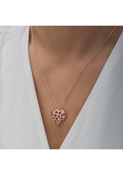 925 Ayar Gümüş Bombeli Kalp Kadın Gümüş Kolye indirimleri