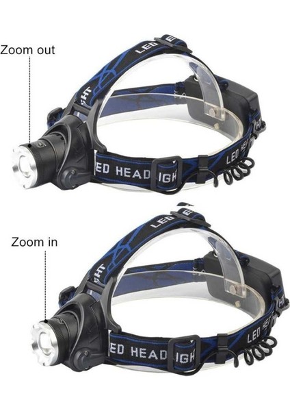 PS-XQ-19 T6 Orjinal 800 Lümen Profesyonel T6 Şarjlı Zoomlu Kafa Lambası