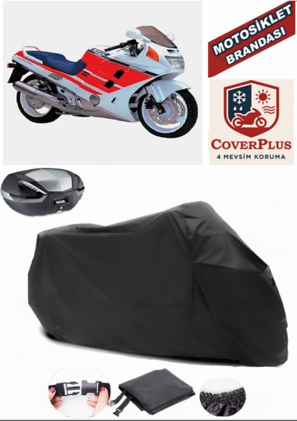 Honda Cbr 1000 F Motor Brandası Siyah Arka Çanta Uyumlu Motorsiket Brandası Motor Örtüsü Çadır Su Geçirmez Motosiklet Kılıfı Motor Brandası
