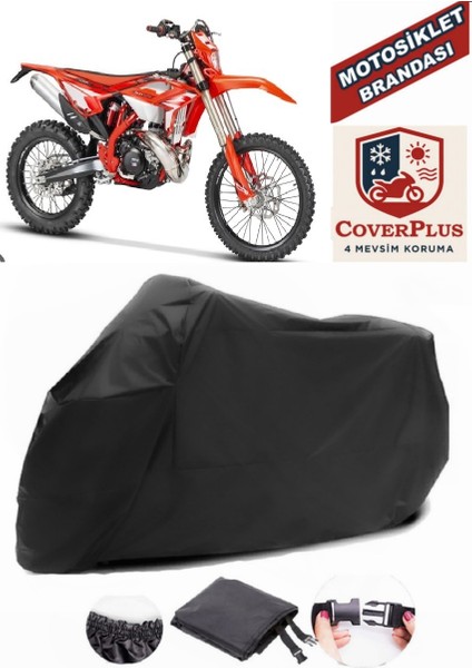 Beta Rr 2t Enduro 250 Siyah Motorsiket Brandası Motor Örtüsü Çadır Su Geçirmez Motosiklet Kılıfı Motor Brandası