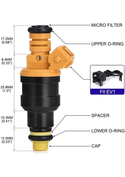 Ford 4.6 5.0 5.4 5.8 Için Flow Matched 0280150943 Yakıt Enjektörleri (Yurt Dışından) fiyatları