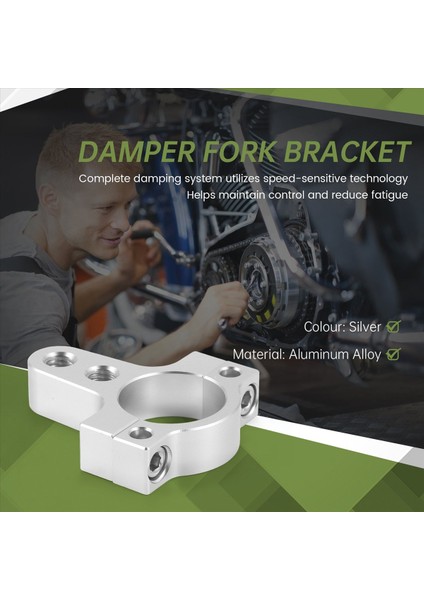 Motosiklet Bisiklet Modifikasyonu Için 27 mm Damper Çatal Braketi Gümüş (Yurt Dışından) fırsatları
