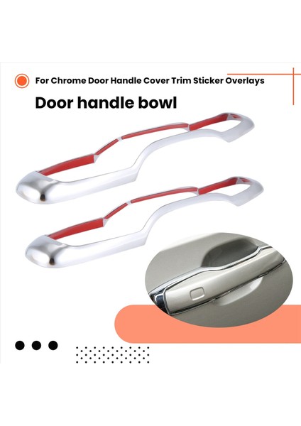 Volvo XC60 XC90 S90 V90 2018-2020 Için 4 Adet Araba Kapı Kolu Kaplaması (Yurt Dışından) indirimleri